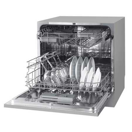 Baridi Tabletop Dishwasher 8 Place Settings 8L Capacity - Silver Model No- DH87