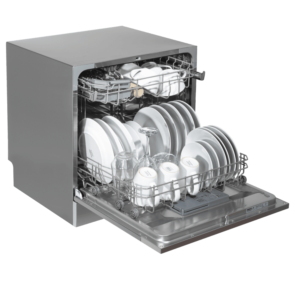 Baridi Tabletop Dishwasher 8 Place Settings 8L Capacity - Silver Model No- DH87