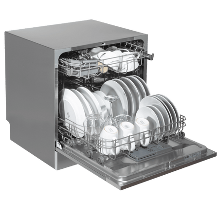Baridi Tabletop Dishwasher 8 Place Settings 8L Capacity - Silver Model No- DH87