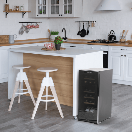Baridi 18 Bottle Dual Zone Wine Fridge & Cooler Model No- DH89