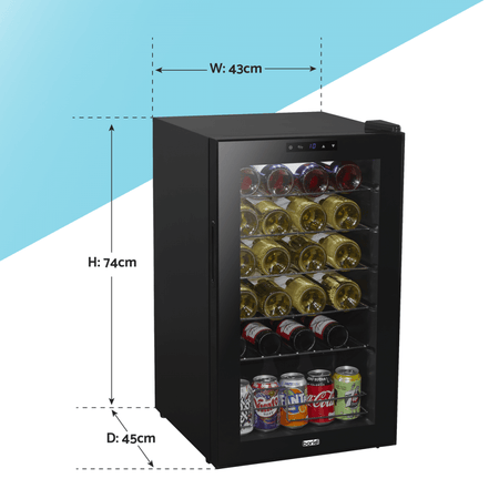 Baridi 24 Bottle Tabletop Wine Fridge & Cooler Model No- DH9