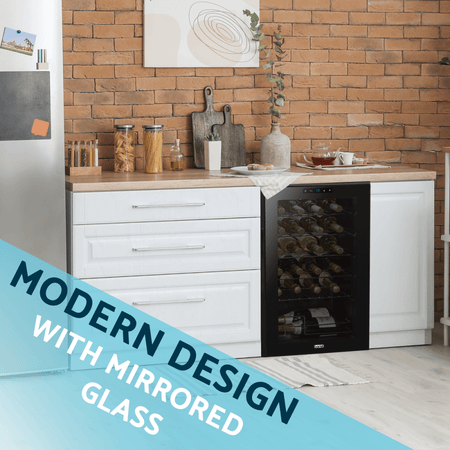Baridi 24 Bottle Tabletop Wine Fridge & Cooler Model No- DH9