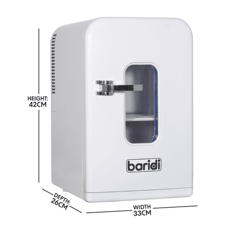 Baridi Mini Fridge/Warmer 15L Capacity 12V/230V - White Model No- DH94