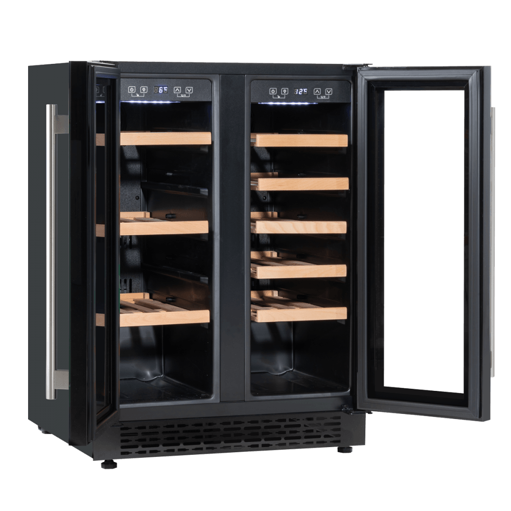Baridi 40 Bottle/120 Can Under-Counter/Freestanding Dual Zone Wine Fridge & Cooler 60cm Model No- DH96