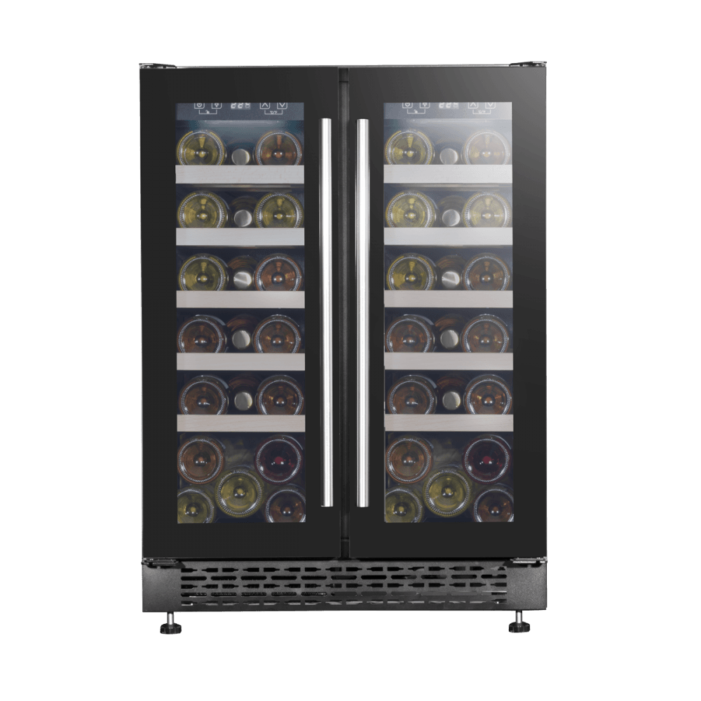 Baridi 40 Bottle/120 Can Under-Counter/Freestanding Dual Zone Wine Fridge & Cooler 60cm Model No- DH96