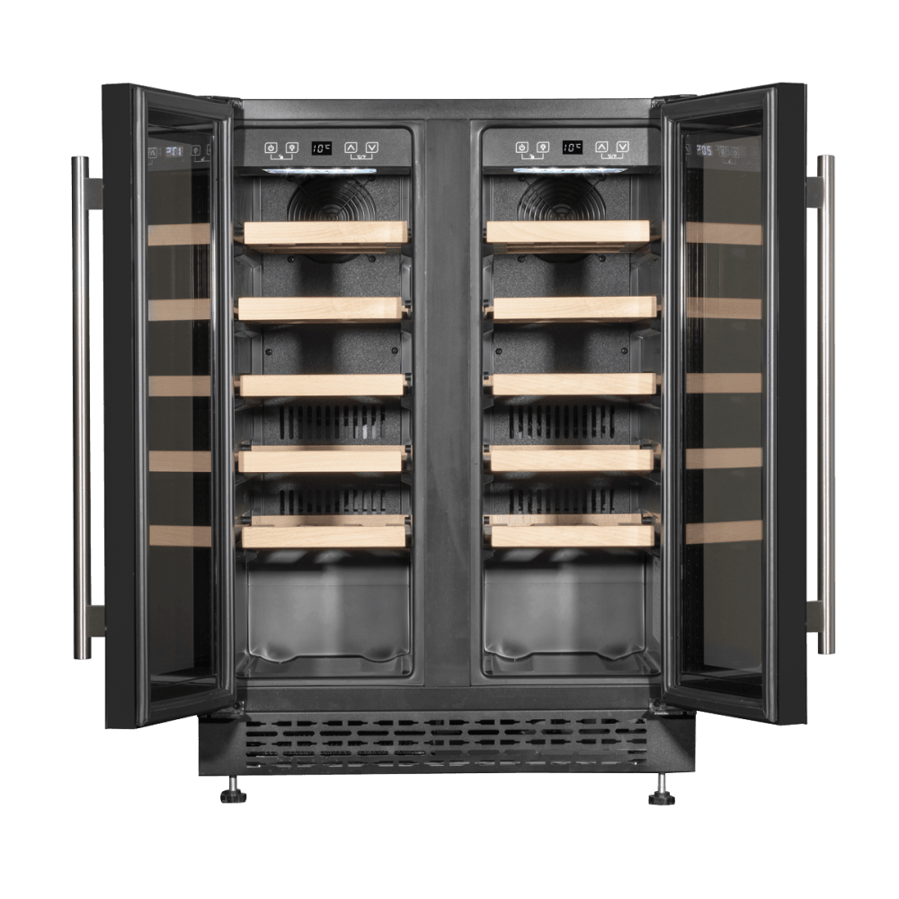Baridi 40 Bottle/120 Can Under-Counter/Freestanding Dual Zone Wine Fridge & Cooler 60cm Model No- DH96