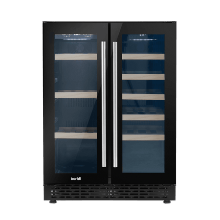 Baridi 40 Bottle/120 Can Under-Counter/Freestanding Dual Zone Wine Fridge & Cooler 60cm Model No- DH96