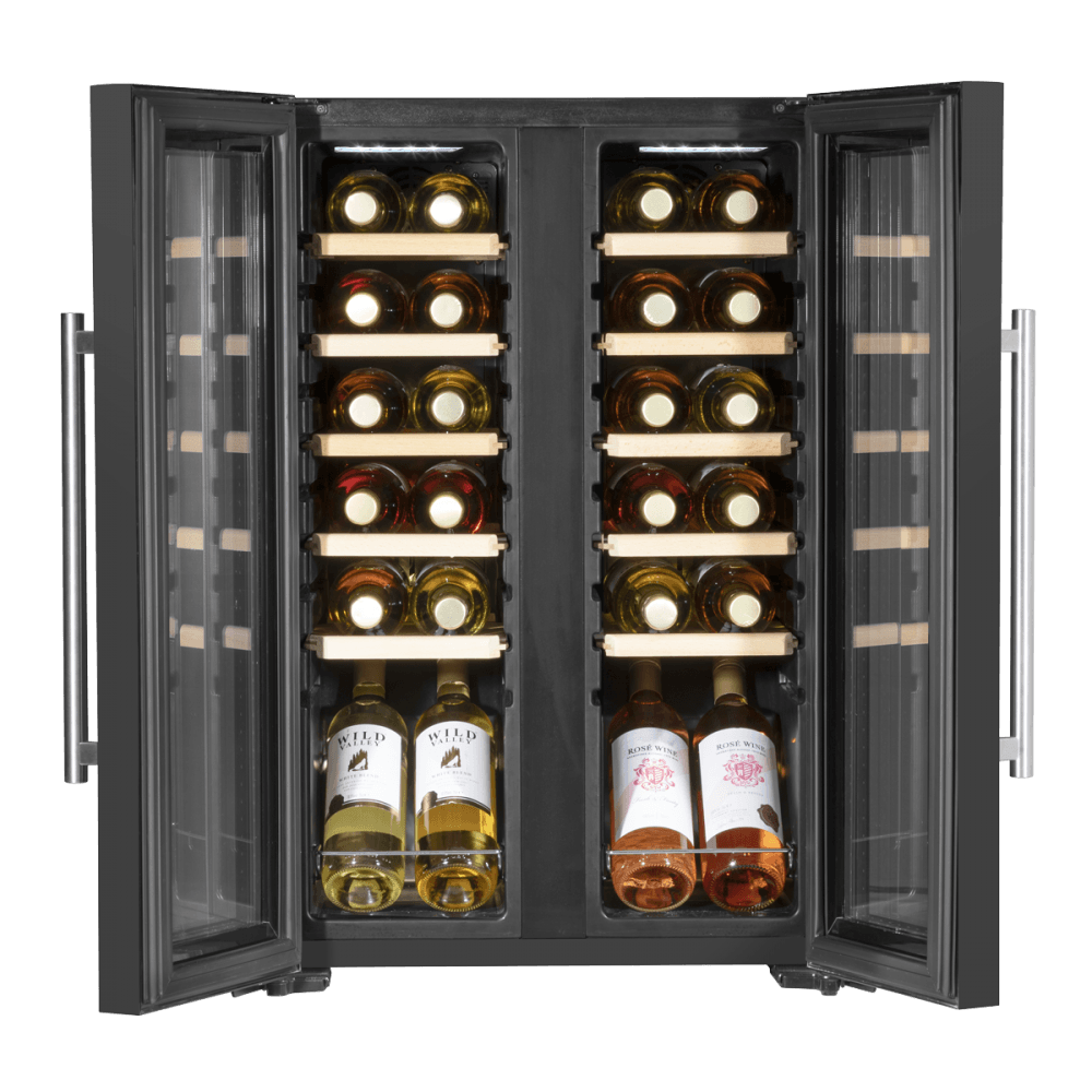 Baridi 24 Bottle Dual Zone Wine Fridge & Cooler Model No- DH97