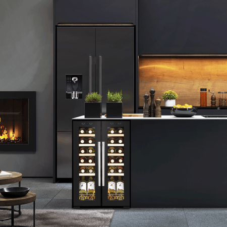 Baridi 24 Bottle Dual Zone Wine Fridge & Cooler Model No- DH97