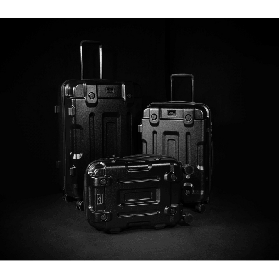 Dellonda Lightweight ABS Luggage Set 3pc - Black Model No- DL10