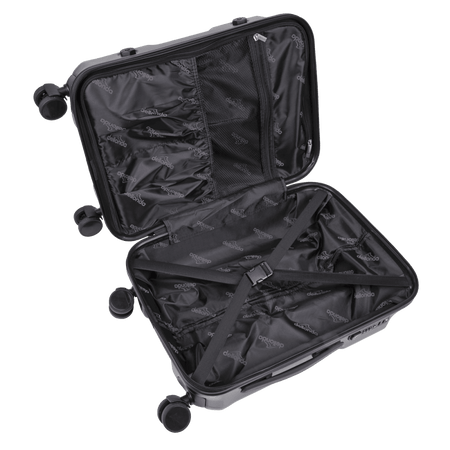 Dellonda Lightweight ABS Luggage Set 3pc - Black Model No- DL10