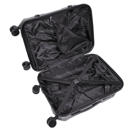 Dellonda Lightweight ABS Luggage Set 3pc - Black Model No- DL10