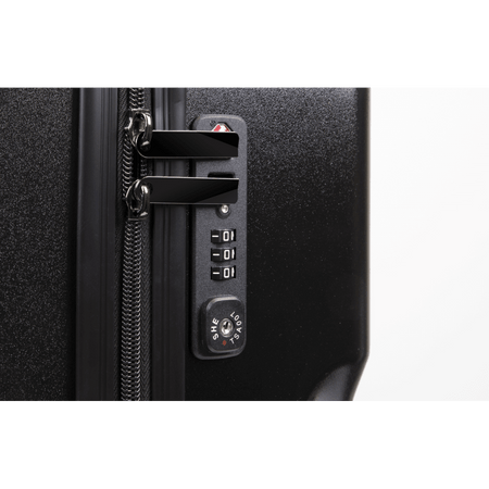 Dellonda Lightweight ABS Luggage Set 3pc - Black Model No- DL10