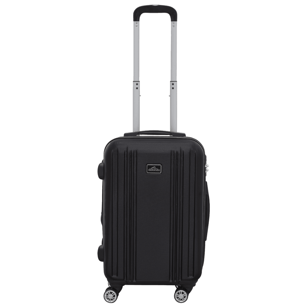 Dellonda Lightweight ABS Luggage Set with TSA Lock - Black Model No- DL11