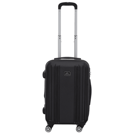 Dellonda Lightweight ABS Luggage Set with TSA Lock - Black Model No- DL11