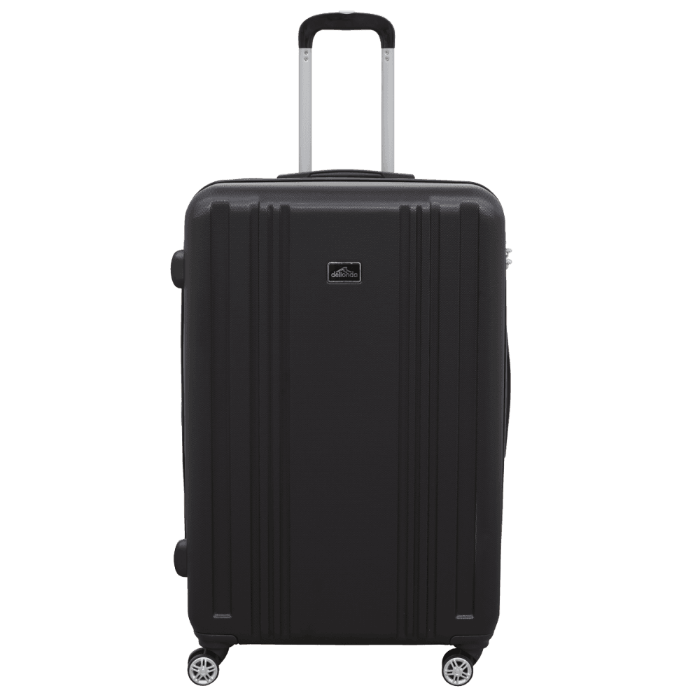 Dellonda Lightweight ABS Luggage Set with TSA Lock - Black Model No- DL11