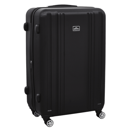 Dellonda Lightweight ABS Luggage Set with TSA Lock - Black Model No- DL11