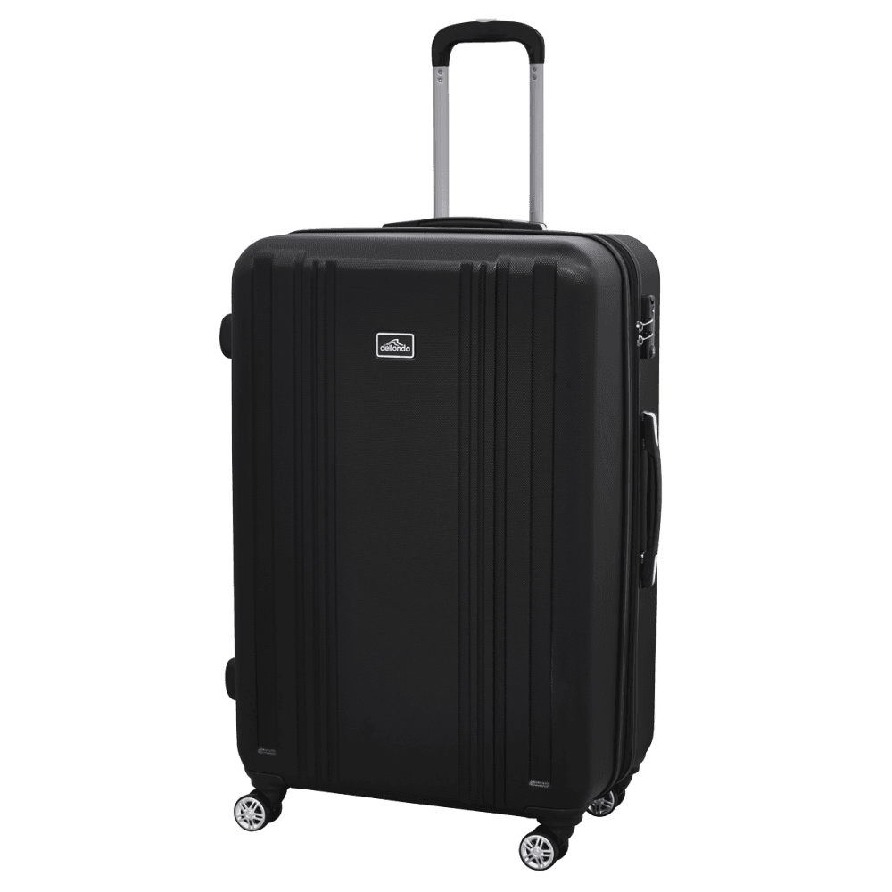 Dellonda Lightweight ABS Luggage Set with TSA Lock - Black Model No- DL11