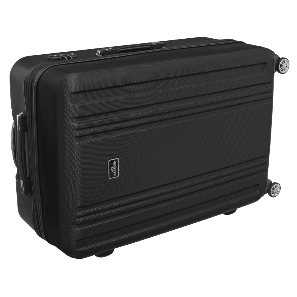 Dellonda Lightweight ABS Luggage Set with TSA Lock - Black Model No- DL11
