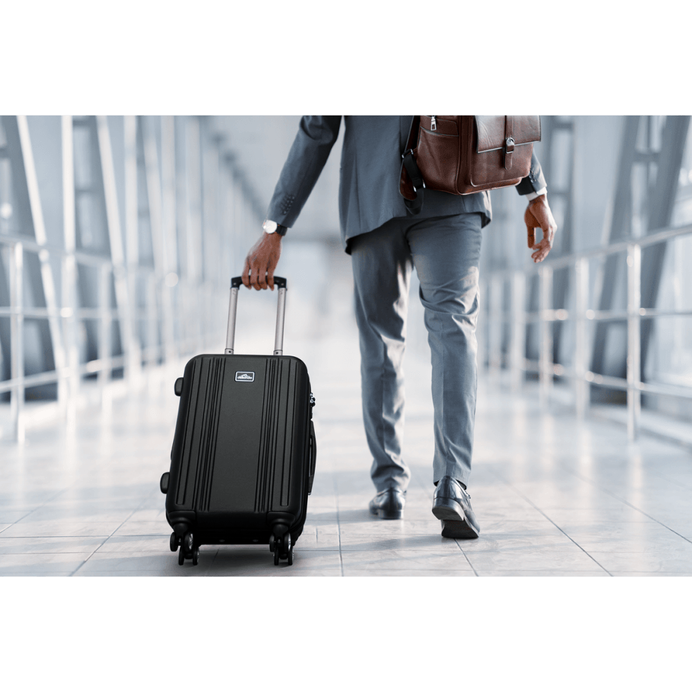 Dellonda Lightweight ABS Luggage Set with TSA Lock - Black Model No- DL11
