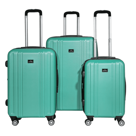 Dellonda Lightweight ABS Luggage Set with TSA Lock - Teal : Model No- DL126