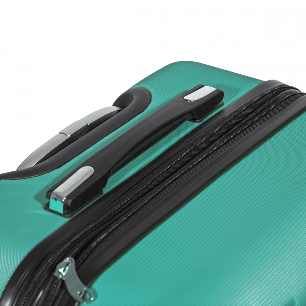 Dellonda Lightweight ABS Luggage Set with TSA Lock - Teal : Model No- DL126