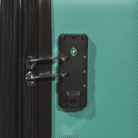 Dellonda Lightweight ABS Luggage Set with TSA Lock - Teal : Model No- DL126