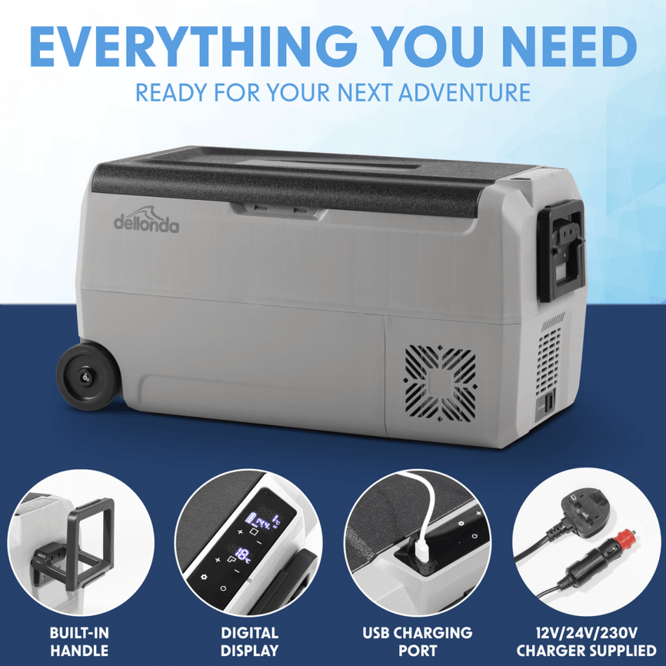 Dellonda Portable Fridge Freezer/Cool Box with LED Display 36L Model No- DL13