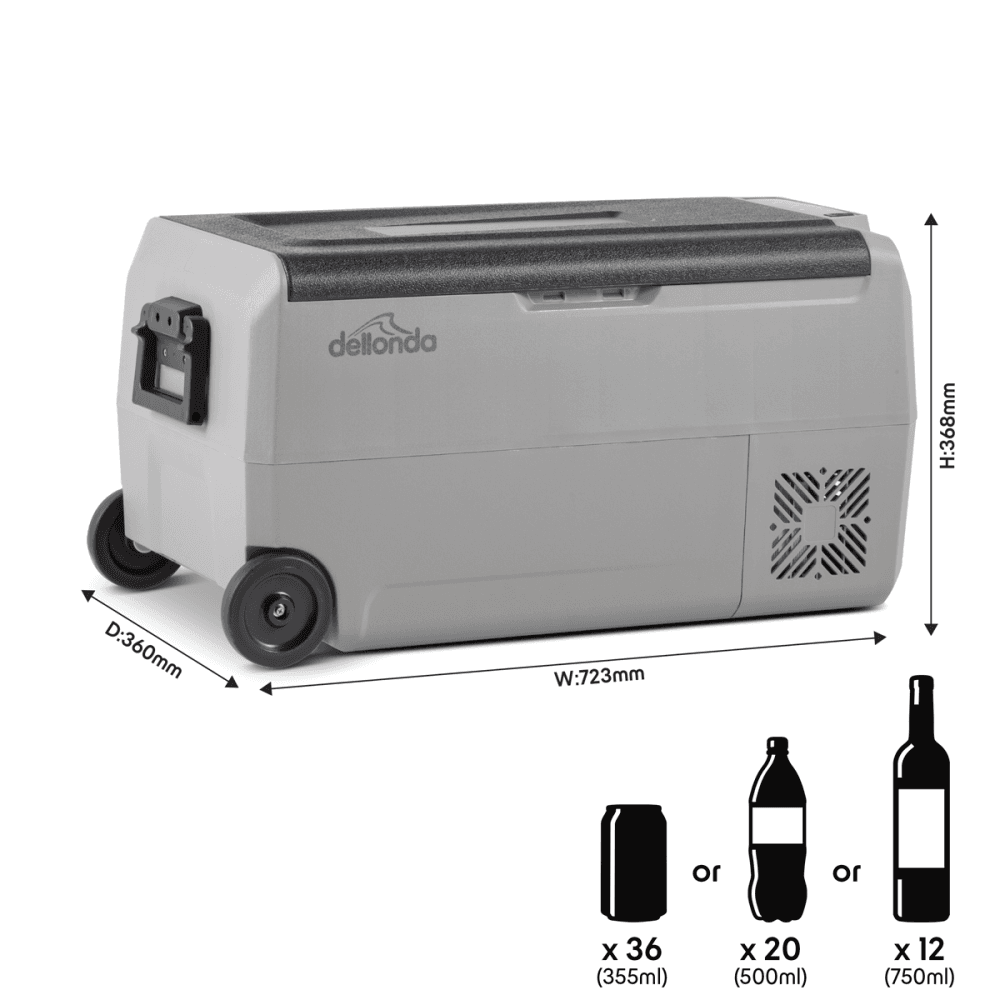 Dellonda Portable Fridge Freezer/Cool Box with LED Display 36L Model No- DL13