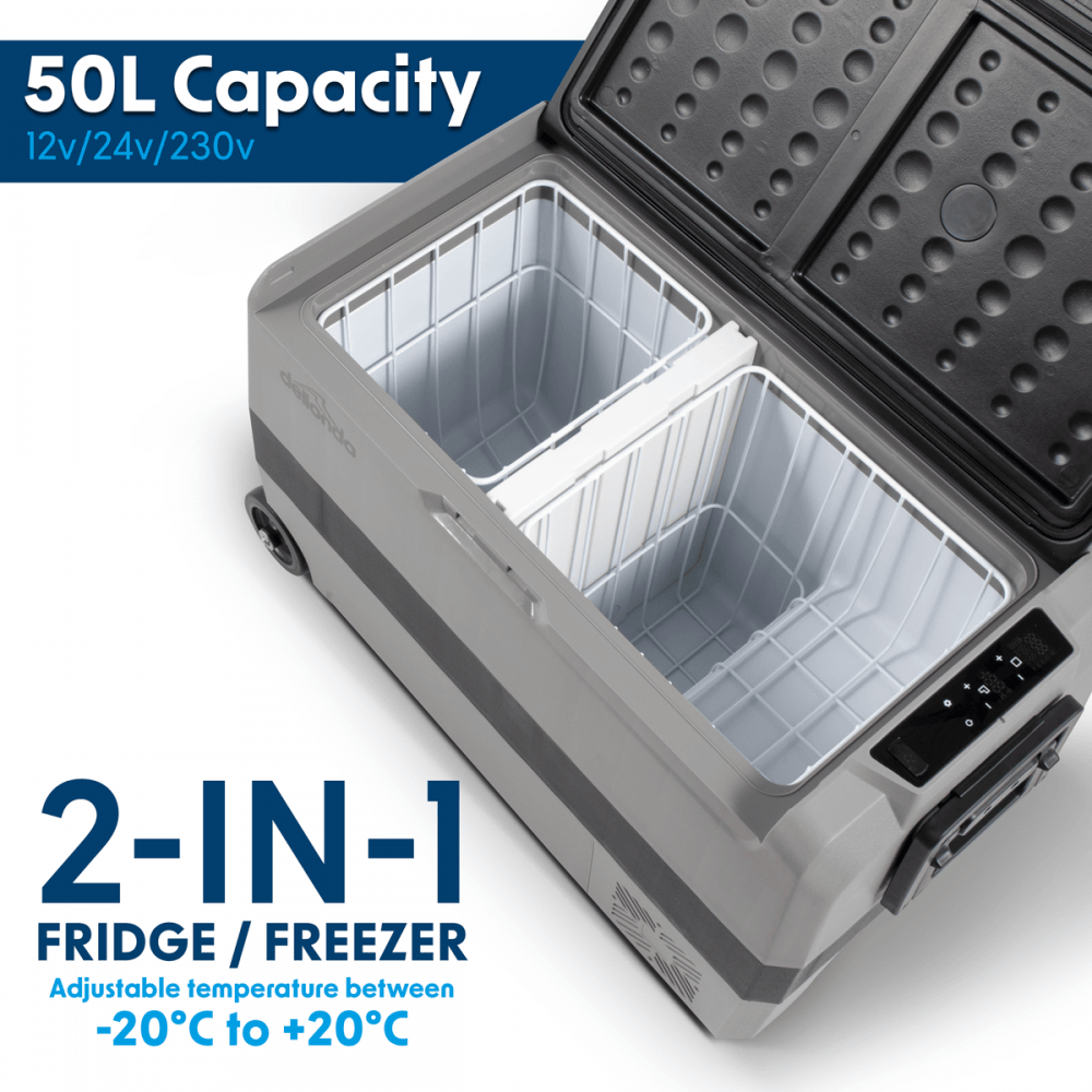 Dellonda Portable Fridge Freezer/Cool Box with LED Display 50L Model No- DL14