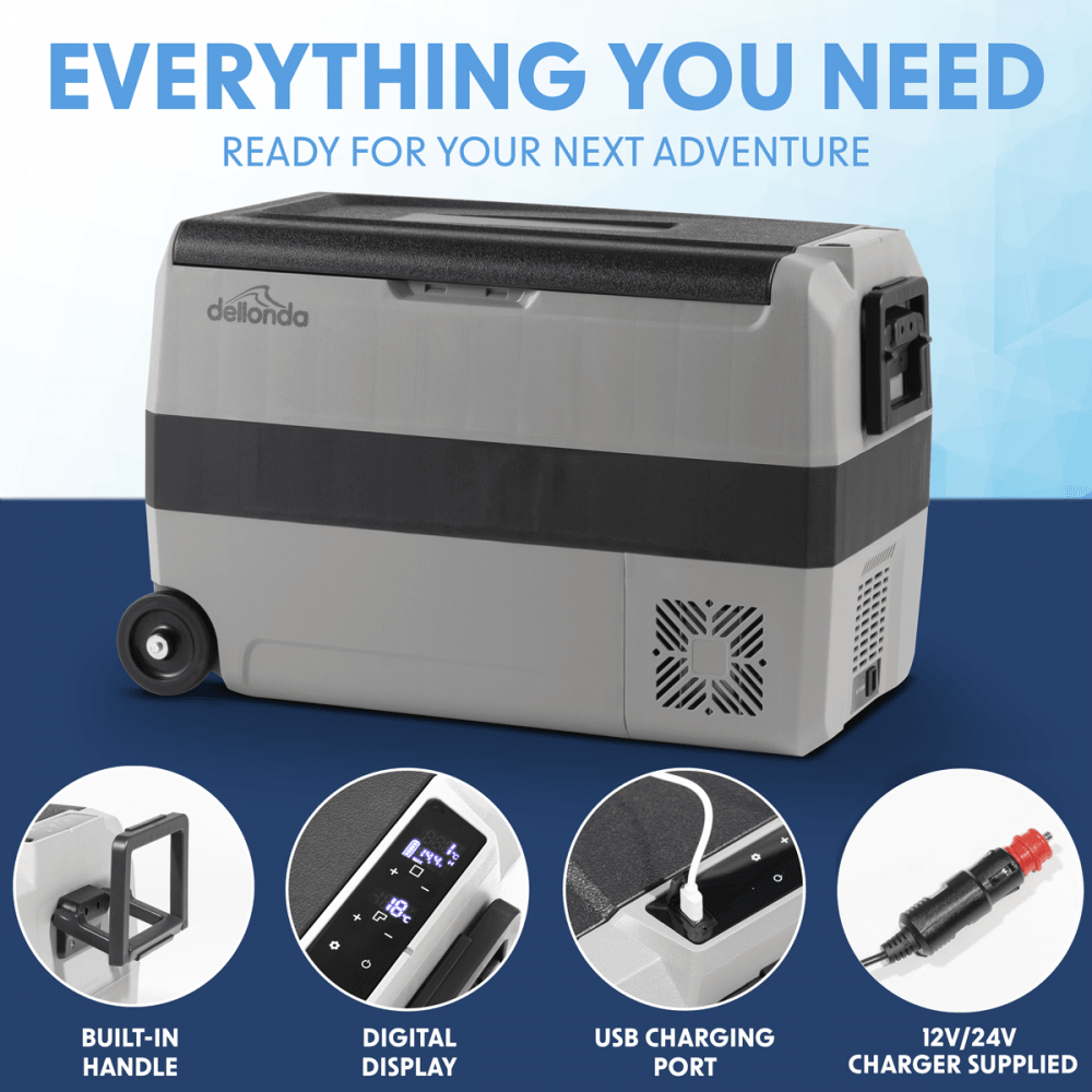 Dellonda Portable Fridge Freezer/Cool Box with LED Display 50L Model No- DL14