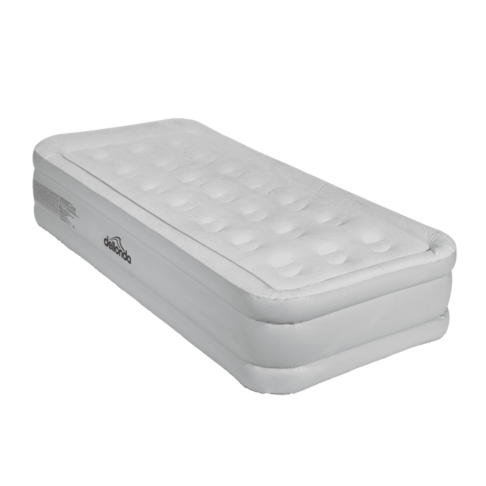 Dellonda Raised Air Bed with Removable Electric Pump & Storage Bag - Single Model No- DL144