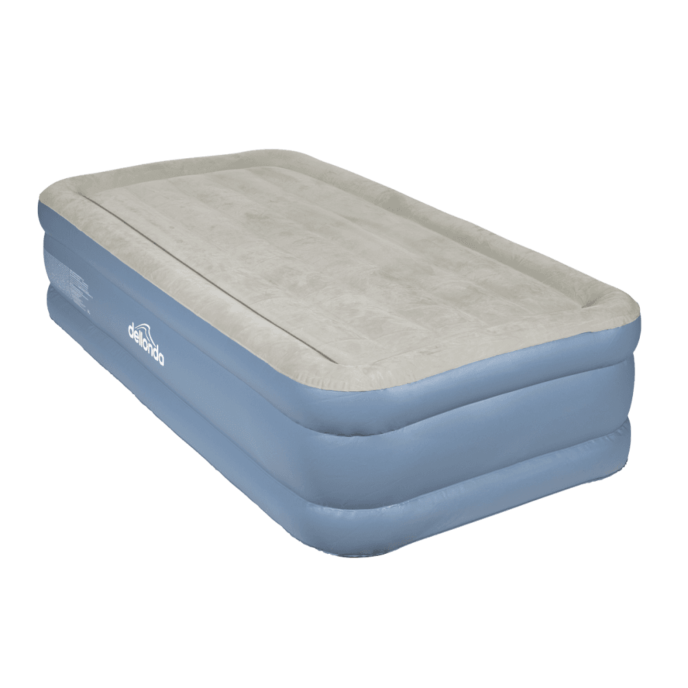 Dellonda Raised Air Bed with Built-in Electric Pump & Storage Bag - Single Model No- DL146