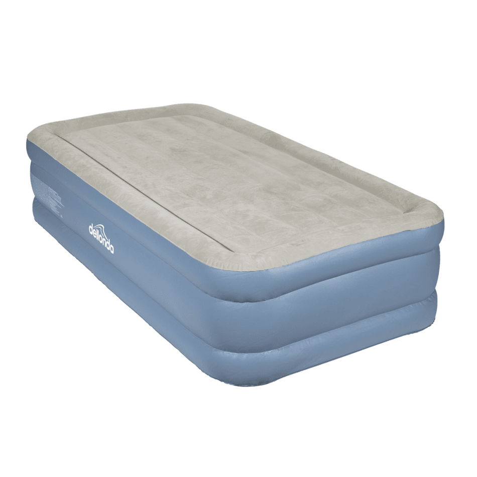 Dellonda Raised Air Bed with Built-in Electric Pump & Storage Bag - Single Model No- DL146