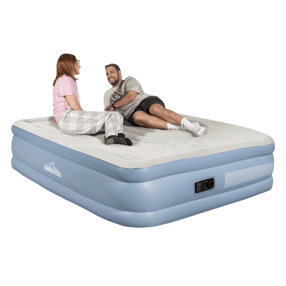 Dellonda Raised Air Bed with Built-in Electric Pump & Storage Bag - Queen Model No- DL147