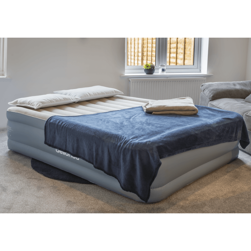 Dellonda Raised Air Bed with Built-in Electric Pump & Storage Bag - Queen Model No- DL147