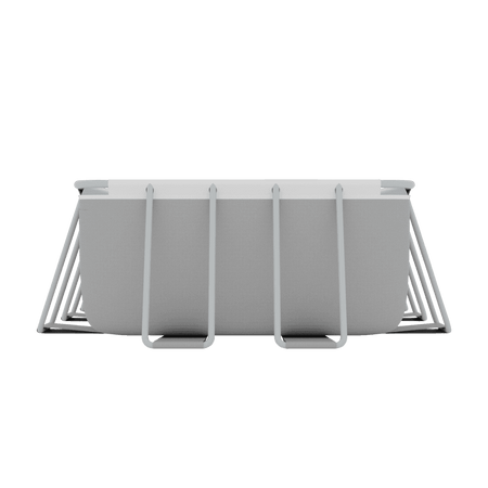 Dellonda Deluxe Steel Frame Rectangular Swimming Pool with Step Ladder & Filter Pump 21ft Model No- DL150