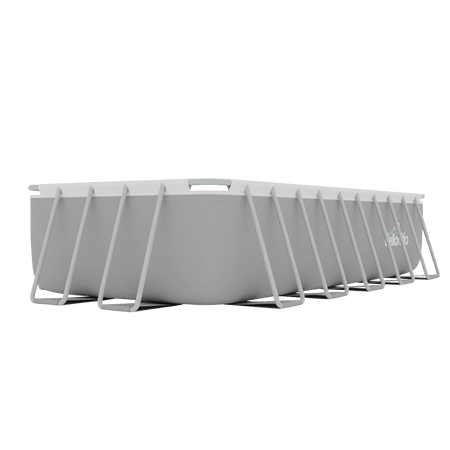 Dellonda Deluxe Steel Frame Rectangular Swimming Pool with Step Ladder & Filter Pump 21ft Model No- DL150