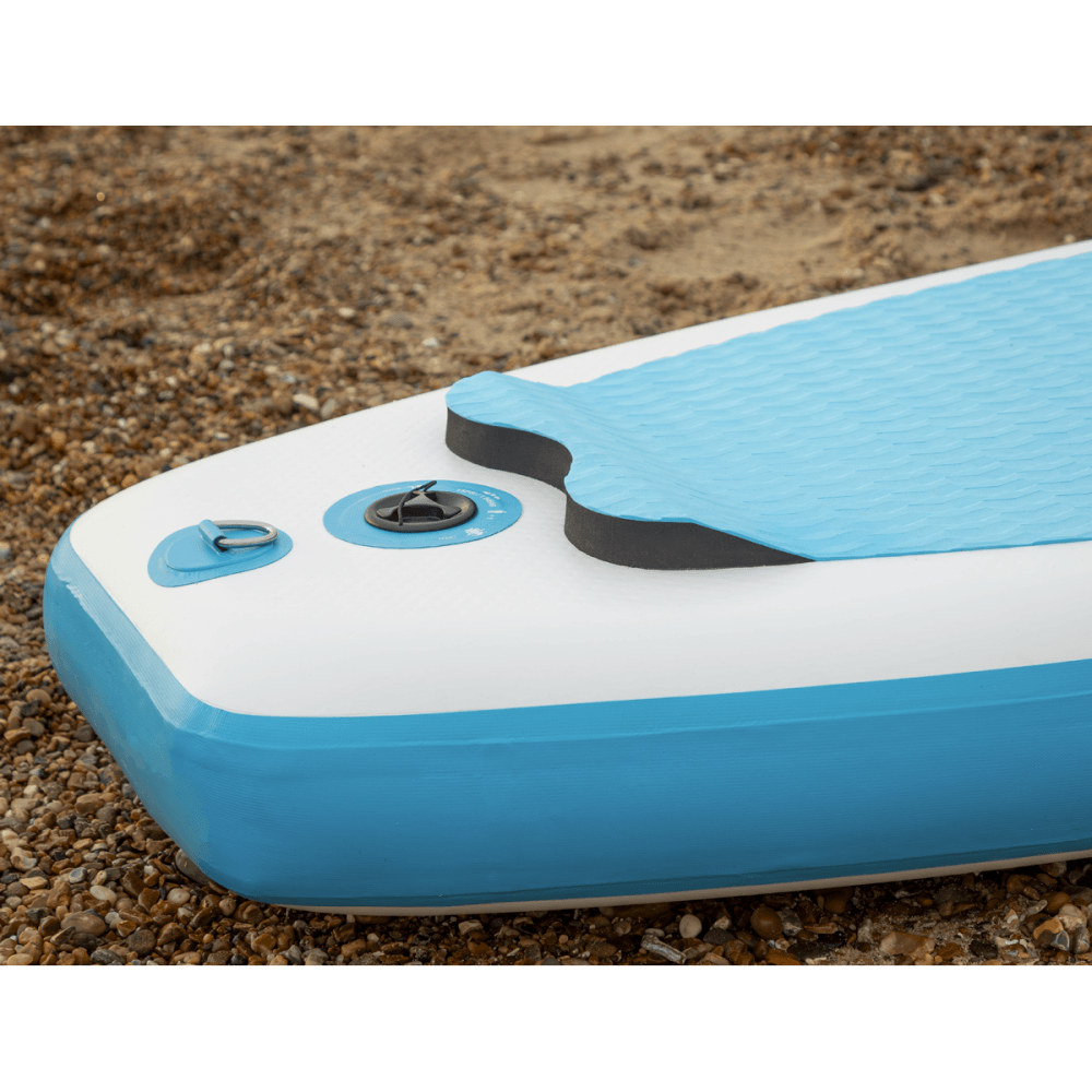 Dellonda Inflatable Stand-Up Paddle Board 10'6" - Light Blue/White Model No- DL152