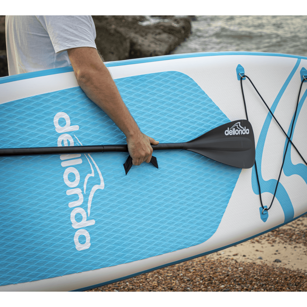 Dellonda Inflatable Stand-Up Paddle Board 10'6" - Light Blue/White Model No- DL152