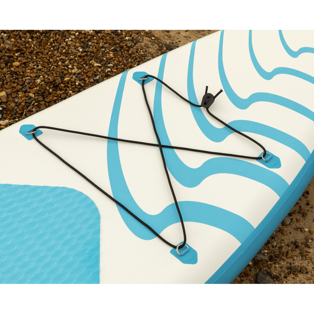 Dellonda Inflatable Stand-Up Paddle Board 10'6" - Light Blue/White Model No- DL152