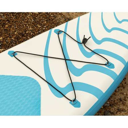 Dellonda Inflatable Stand-Up Paddle Board 10'6" - Light Blue/White Model No- DL152