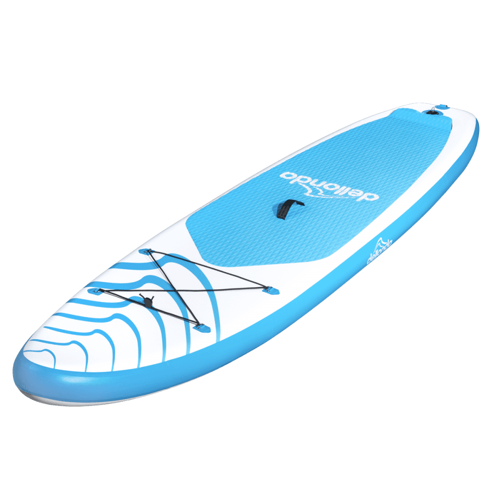 Dellonda Inflatable Stand-Up Paddle Board 10'6" - Light Blue/White Model No- DL152