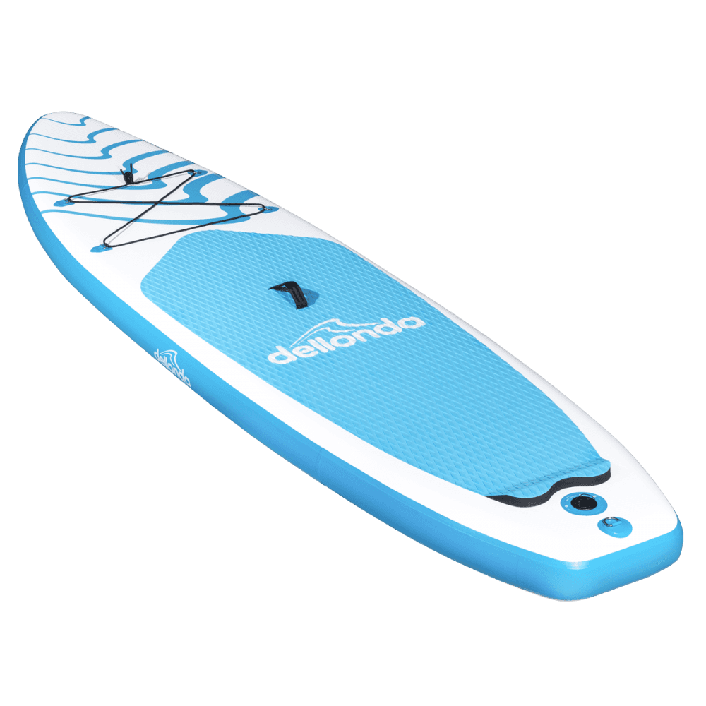 Dellonda Inflatable Stand-Up Paddle Board 10'6" - Light Blue/White Model No- DL152
