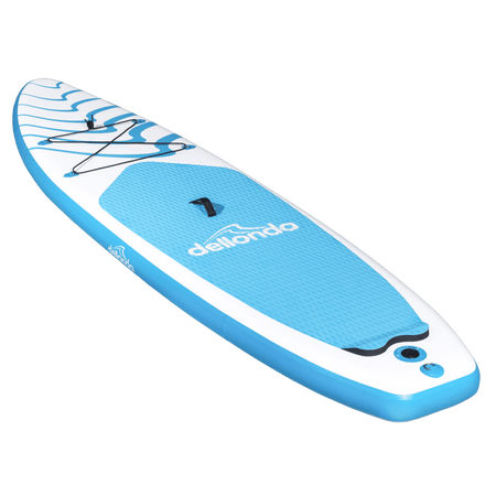 Dellonda Inflatable Stand-Up Paddle Board 10'6" - Light Blue/White Model No- DL152
