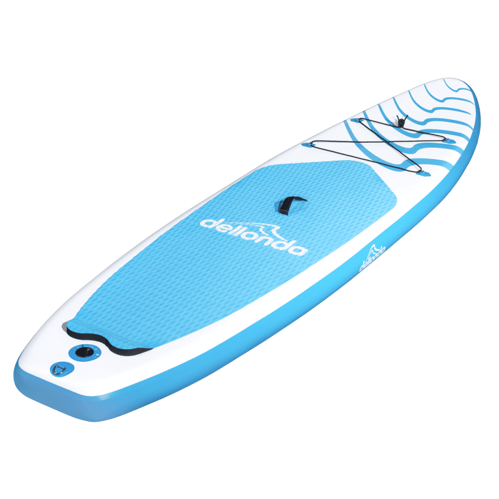 Dellonda Inflatable Stand-Up Paddle Board 10'6" - Light Blue/White Model No- DL152
