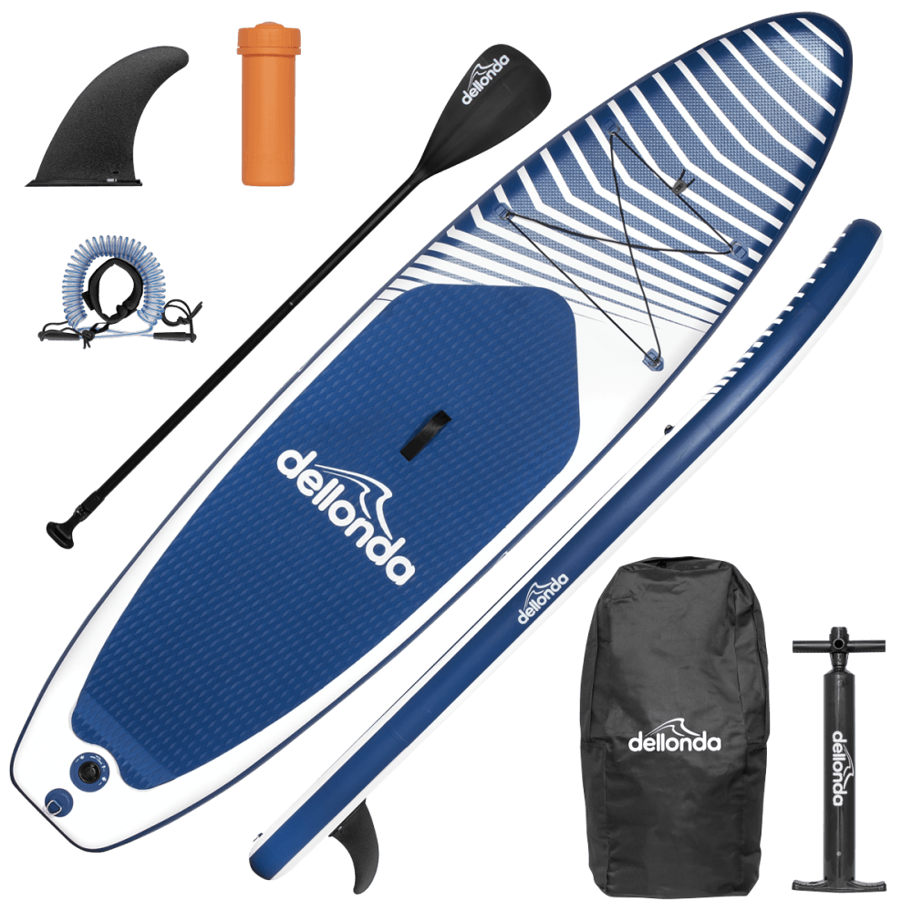 Dellonda Inflatable Stand-Up Paddle Board 10'2" - Dark Blue Model No- DL153