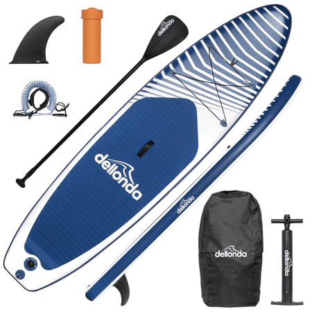 Dellonda Inflatable Stand-Up Paddle Board 10'2" - Dark Blue Model No- DL153