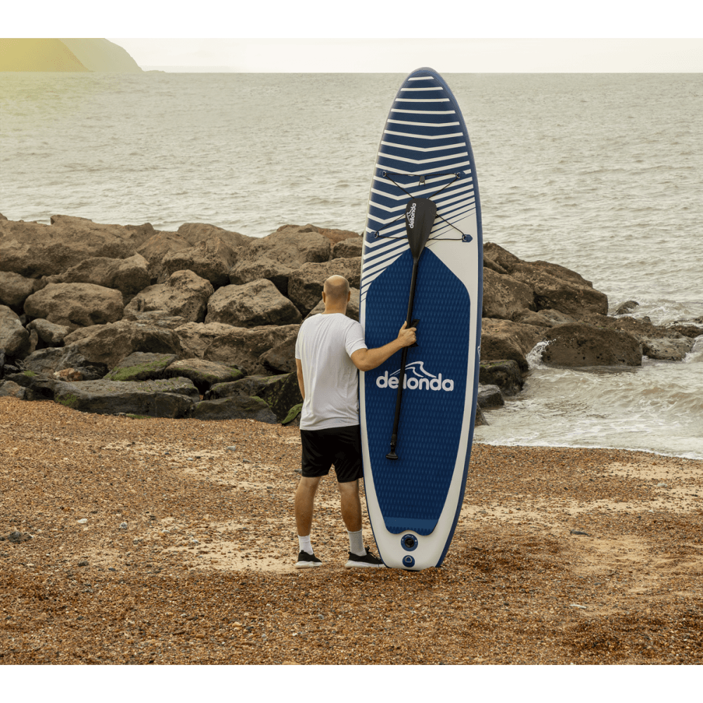 Dellonda Inflatable Stand-Up Paddle Board 10'2" - Dark Blue Model No- DL153