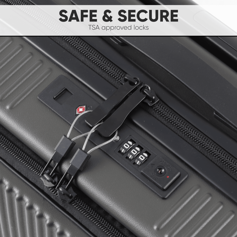 Dellonda Cabin Size Luggage with Laptop Compartments & Dual TSA Lock 20" Model No- DL157